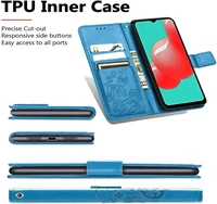 Korpuss Flower Book Samsung A556 A55 5G blue