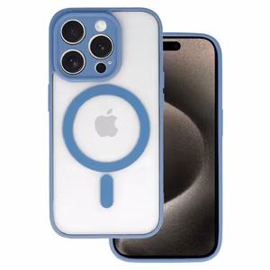 Acrylic Color MagSafe Case for iPhone 15 Plus Light Blue