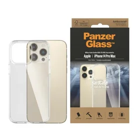 PanzerGlass HardCase antibakteriālais militārā standarta sertificēts viedtālruņa apvalks iPhone 14 Pro Max – caurspīdīgs