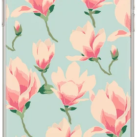 Maciņš ar apdruku BABACO FLOWERS 016 IPHONE 13 PRO MAX piparmētras