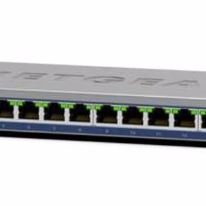 Netgear GS116 – nepārvaldāms 2. slāņa gigabitu Ethernet komutators, melns