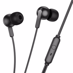 HOCO vadu austiņas Jack 3,5 mm ar mikrofonu M124 melnas