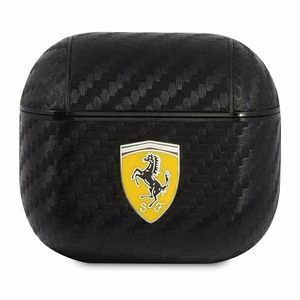 Ferrari FESA3CABK AirPods 3 apvalks melns/melns On Track PU Carbon