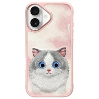 Nimmy Big Eyed Pet 2.0 Viedtālruņa apvalks priekš iPhone 16 - rozā