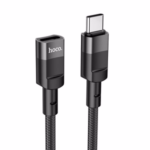 Adapteris OTG USB C uz USB C Hoco 3A 1,2 m U107 melns