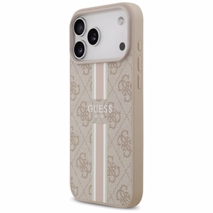 Guess 4G Printed Stripes MagSafe case for iPhone 17 Pro Max - pink