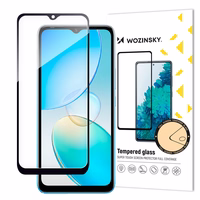 Wozinsky Pilna līme Infinix Hot 12i Pilnekrāna Aizsargstikls ar rāmi melns (draudzīgs apvalkam)