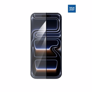 Rūdīts stikls iPhone 17 PRO MAX Blue Star 5D AR melns