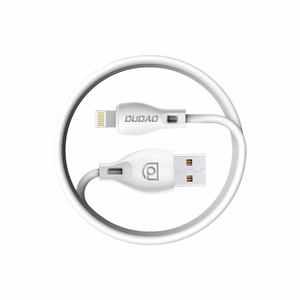 Dudao L4M USB-A - MicroUSB 2.4 A Kabelis 1m - Balts