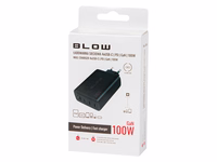 Wall charger USB-Cx4 PD 100W GAN melns