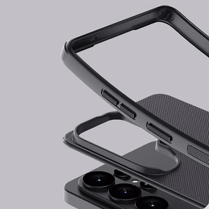 Nillkin Super Frosted Shield Pro Magnetic Maciņš saderīgs ar MagSafe for Samsung Galaxy S26 Ultra - melns