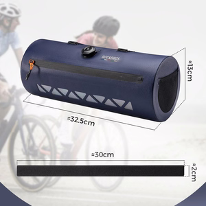 Rockbros AS-144 ROAD TO SKY ūdensizturīga 4 l velosipēda stūres soma – zila