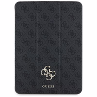 Guess GUFC11PM24PS4SGK iPad Pro 11" 2024 vāciņš melns magnētiskais 4G Liels logotips
