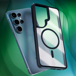 3mk Satin Armor MagCase for Samsung Galaxy S26 Ultra - caurspīdīgs melns
