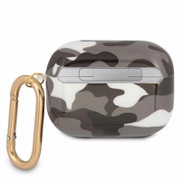 Guess GUAPUCAMG AirPods Pro apvalks melns/melns Camo kolekcija