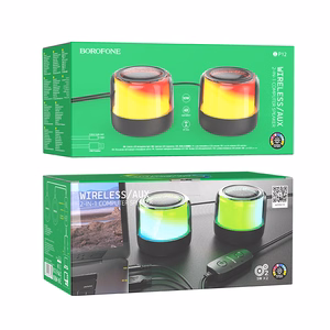 Borofone Portatīvais Bluetooth skaļrunis BP12 Krāsains stereo 2 in 1 (2 gab.)