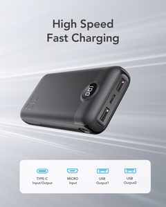 Portatīvais lādētājs VEGER 20000 mAh PD QC3.0 2A 20W L20S (VP2039PD / W2039PD) melns