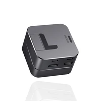 Hub Joyroom S-H121 USB-C statīvs - USB-A 3.0 / RJ45 / HDMI / USB-C / Thunderbolt MacBook Pro - pelēks