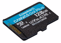 Kingston Atmiņas karte 128GB microSDXC Canvas Go Plus Gen4 200MB/s A2 U3 V30 + adapteris