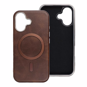GENTLEMAN MAG COVER magnētiskais viedtālruņa apvalks, savietojams ar MagSafe, paredzēts IPHONE 16 PRO MAX, brūns