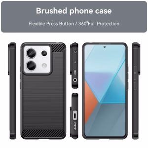 Carbon чехол для Xiaomi Redmi Note 13 Pro - чёрный