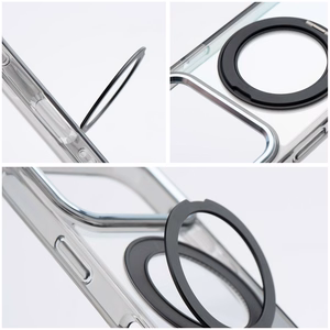 Case for iPhone 14 Frame Circle Stand compatible with MagSafe black