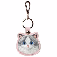 Nimmy Lielās Acis Mājdzīvnieks 2.0 Kaķis 3-in-1 Tālruņa Soma + Maks + Izsekošanas Apvalks - Rozā