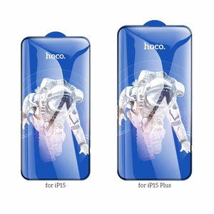 Закалённое стекло для iPhone 15 PLUS / 16 PLUS Hoco HD 5D Guardian shield 10 шт G14 чёрное