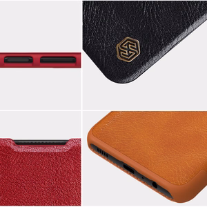 Nillkin Qin ādas apvalks Samsung Galaxy A03s melns