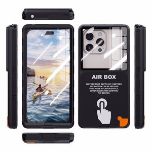 Viedtālruņa ūdensizturīgs apvalks SHELLBOX AIRBOX MAX 6.9 - melns (m)