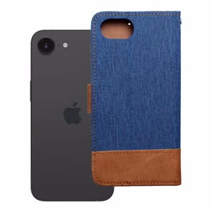 Viedtālruņa apvalks JEANS Book priekš iPhone 16e (SE 4 2025) - zils