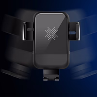 Rock Magnētiskais magnētiskais gravitācijas turētājs EDZ-03 indukcija uz ventilācijas atveri melns