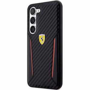 Ferrari FEHCS23MNPYK S23+ S916 melns/melns cietais apvalks Ogles kontrasta malas