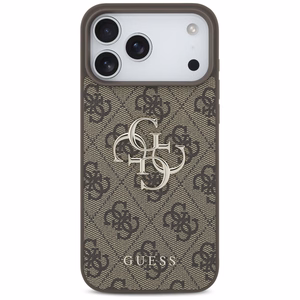 Guess 4G Lielā Logotipa Viedtālruņa apvalks iPhone 17 Pro Max - brūna