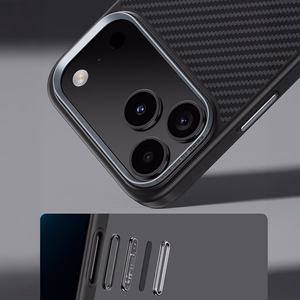 Benks Magnetic Armor Pro Kevlar Case Metal Frame 600D (A068) for Iphone 17 Air black (Camera Control Button)