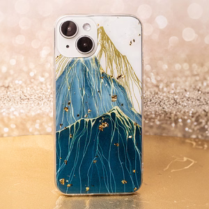 Gold Glam viedtālruņa apvalks iPhone 15 6,1" kalns