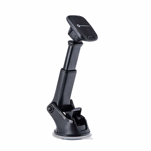 FORCELL F-GRIP Carbon H-CT327 magnētiskais auto turētājs vējstiklam / paneļim melns