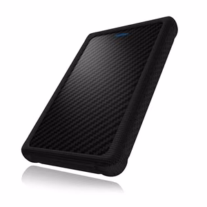 ICY BOX IB-223U3a-B – USB 3.0 korpuss 2.5 collu SATA HDD vai SSD ar silikona aizsargapvalku