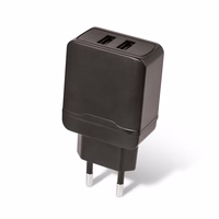Setty lādētājs 2x USB 2,4A melns