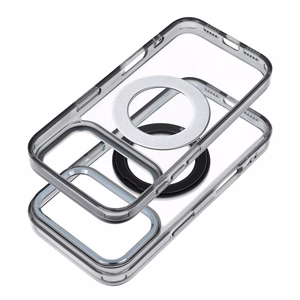 Case for iPhone 13 Frame Circle Stand compatible with MagSafe black