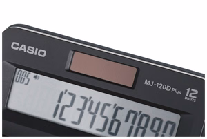 CASIO biroja kalkulators MJ-120D PLUS melnā krāsā , 12 ciparu displejs