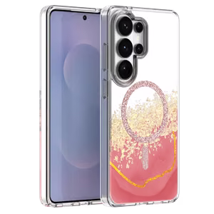 Epoxy Mag maciņš Samsung Galaxy S25 Ultra rozā
