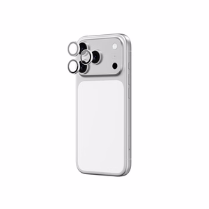 AmazingThing Lens стекло для iPhone 17 Pro / Pro Max с серебряной алюминиевой рамкой
