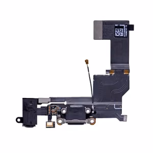 Charging Port Saderīgs ar Apple iPhone SE Ar Flex Melns HQ