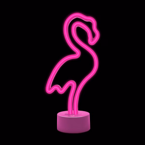 Neon LED on statīvs FLAMINGO rozā USB-C FSC-11 Forever Light