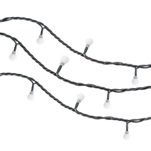 Rebel āra LED Ziemassvētku lampiņas, 10 m, RGB, maināmi gaismas režīmi