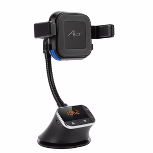 Universāls auto turētājs 4w1 (brīvroku komplekts, Bezvadu lādētājs/bezvadu 10W, transmiter FM) MP3TR FM-09BT