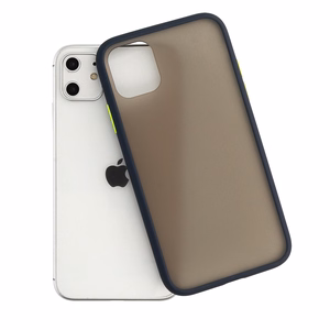 Vennus Color Button Bumper viedtālruņa apvalks Iphone 11 Pro tumši zils