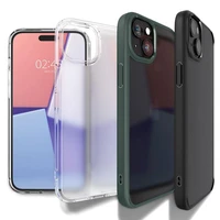 Spigen Crystal Hybrid viedtālruņa apvalks iPhone 15 Plus - caurspīdīgi zils
