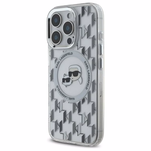 IML Monogram Karl & Choupette Head MagSafe viedtālruņa apvalks iPhone 16 Pro - caurspīdīgs
